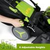 imageGoplus Cordless Lawn Mower 18 Inch Electric Push Mower w 6 Adjustable Cutting Height Brushless Motor Two 40Ah Lithium Battery Packs ampamp Chargers Included 40V2 x 20V