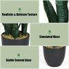 imageGoplus Fake Snake Plant 2 Pack 36quot Tall Artificial Potted Floor Plant Large Faux Sansevieria Plant with 6 Pot and 20pcs Leaves for Living Room House Modern Office Indoor DecorGreen  2 Pack