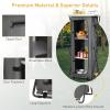 imageGoplus Folding Camping Storage Cabinet Pop Up Outdoor Camping Kitchen Station with Large 3Tier Storage Organizer Carry Bag Easy Set Up Portable Compact Camping Table for BBQ Picnic Backyard 5555