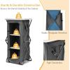 imageGoplus Folding Camping Storage Cabinet Pop Up Outdoor Camping Kitchen Station with Large 3Tier Storage Organizer Carry Bag Easy Set Up Portable Compact Camping Table for BBQ Picnic Backyard 5547