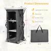 imageGoplus Folding Camping Storage Cabinet Pop Up Outdoor Camping Kitchen Station with Large 3Tier Storage Organizer Carry Bag Easy Set Up Portable Compact Camping Table for BBQ Picnic Backyard 5547