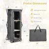 imageGoplus Folding Camping Storage Cabinet Pop Up Outdoor Camping Kitchen Station with Large 3Tier Storage Organizer Carry Bag Easy Set Up Portable Compact Camping Table for BBQ Picnic Backyard 5555