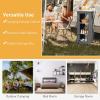 imageGoplus Folding Camping Storage Cabinet Pop Up Outdoor Camping Kitchen Station with Large 3Tier Storage Organizer Carry Bag Easy Set Up Portable Compact Camping Table for BBQ Picnic Backyard 5547