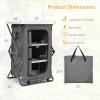 imageGoplus Folding Camping Storage Cabinet Pop Up Outdoor Camping Kitchen Station with Large 3Tier Storage Organizer Carry Bag Easy Set Up Portable Compact Camping Table for BBQ Picnic Backyard 5535