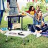 imageGoplus Folding Fish Cleaning Table Portable Fish Fillet Washing Station with Drainage Hose Cup Holder ampamp Knife Grooves HeavyDuty Fillet Table Outdoor Hunting Cutting Table for Camping Dock Beach