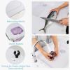 imageGoplus Folding Fish Cleaning Table with Dual Water Basins Heavy Duty Fillet Table with Hose Hook Up Sink and Faucet Portable Outdoor Camping Sink Station for Dock Beach Patio Picnic 40without Grid Rack