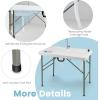 imageGoplus Folding Fish Cleaning Table with Dual Water Basins Heavy Duty Fillet Table with Hose Hook Up Sink and Faucet Portable Outdoor Camping Sink Station for Dock Beach Patio Picnic 40without Grid Rack