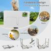 imageGoplus Folding Fish Cleaning Table with Dual Water Basins Heavy Duty Fillet Table with Hose Hook Up Sink and Faucet Portable Outdoor Camping Sink Station for Dock Beach Patio Picnic 40without Grid Rack