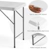 imageGoplus Folding Fish Cleaning Table with Sink and Faucet Heavy Duty Fillet Table with Hose Hook Up Portable Outdoor Camping Sink Station Hunting Cutting Table for Dock Beach Patio Picnic