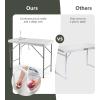 imageGoplus Folding Fish Cleaning Table with Sink and Faucet Heavy Duty Fillet Table with Hose Hook Up Portable Outdoor Camping Sink Station Hunting Cutting Table for Dock Beach Patio Picnic