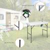imageGoplus Folding Fish Cleaning Table with Sink and Spray Nozzle Heavy Duty Fillet Table with Hose Hook Up and Faucet Portable Outdoor Camping Sink Station for Dock Beach Patio Picnic