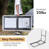imageGoplus Folding Fish Cleaning Table with Sink and Spray Nozzle Heavy Duty Fillet Table with Hose Hook Up and Faucet Portable Outdoor Camping Sink Station for Dock Beach Patio Picnic