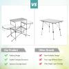 imageGoplus Folding Grill Table Aluminum Camping Table with 26 Main Tabletop Hooks and Carry Bag Portable Picnic Table Grill Stand for Outdoor Tailgating BBQ Beach Backyard RV