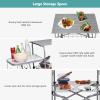 imageGoplus Folding Grill Table Aluminum Camping Table with 26 Main Tabletop Hooks and Carry Bag Portable Picnic Table Grill Stand for Outdoor Tailgating BBQ Beach Backyard RV