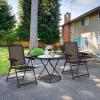 imageGoplus Folding Sling Chairs Sets of 4 Portable Chairs for Patio Garden Pool Outdoor ampamp Indoor wArmrests ampamp Adjustable BackSet of 2