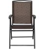 imageGoplus Folding Sling Chairs Sets of 4 Portable Chairs for Patio Garden Pool Outdoor ampamp Indoor wArmrests ampamp Adjustable BackSet of 4