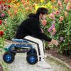 imageGoplus Garden Seat with Wheels Rolling Garden Cart with 360 Degree Swivel Seat for Planting Gardening Stool wTool Tray Basket Gardening Chair Workseat Patio Wagon Scooter for SeniorsBlue