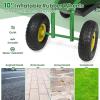 imageGoplus Garden Seat with Wheels Rolling Garden Cart with Adjustable 360 Swivel Seat Tool Tray Basket for Lawn Yard Patio Heavy Duty Gardening Stool Outdoor Wagon Scooter for SeniorsGreen