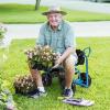 imageGoplus Garden Seat with Wheels Rolling Gardening Stool with Adjustable 360 Swivel Seat Tool Tray ampamp Storage Basket Extendable Handle Outdoor Gardening Scooter Garden Cart Workseat for SeniorsBlue
