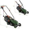 imageGoplus Lawn Mower Electric Lawn Mowers with Grass Collection Box 10 AMP Motor 13quot Cutting Deck 3 Adjustable Cutting Positions WalkBehind Small Corded Lawnmower for Garden Farm YardGreen
