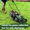imageGoplus Lawn Mower Electric Lawn Mowers with Grass Collection Box 10 AMP Motor 13quot Cutting Deck 3 Adjustable Cutting Positions WalkBehind Small Corded Lawnmower for Garden Farm YardGreen