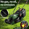 imageGoplus Lawn Mower Electric Lawn Mowers with Grass Collection Box 10 AMP Motor 13quot Cutting Deck 3 Adjustable Cutting Positions WalkBehind Small Corded Lawnmower for Garden Farm YardGreen
