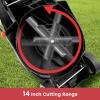 imageGoplus Lawn Mower Electric Lawn Mowers with Grass Collection Box 10 AMP Motor 13quot Cutting Deck 3 Adjustable Cutting Positions WalkBehind Small Corded Lawnmower for Garden Farm YardRed