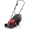 imageGoplus Lawn Mower Electric Lawn Mowers with Grass Collection Box 10 AMP Motor 13quot Cutting Deck 3 Adjustable Cutting Positions WalkBehind Small Corded Lawnmower for Garden Farm YardRed