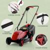imageGoplus Lawn Mower Electric Lawn Mowers with Grass Collection Box 10 AMP Motor 13quot Cutting Deck 3 Adjustable Cutting Positions WalkBehind Small Corded Lawnmower for Garden Farm YardRed