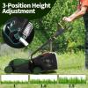 imageGoplus Lawn Mower Electric Lawn Mowers with Grass Collection Box 10 AMP Motor 13quot Cutting Deck 3 Adjustable Cutting Positions WalkBehind Small Corded Lawnmower for Garden Farm YardGreen