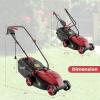 imageGoplus Lawn Mower Electric Lawn Mowers with Grass Collection Box 10 AMP Motor 13quot Cutting Deck 3 Adjustable Cutting Positions WalkBehind Small Corded Lawnmower for Garden Farm YardRed