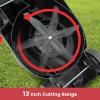 imageGoplus Lawn Mower Electric Lawn Mowers with Grass Collection Box 10 AMP Motor 13quot Cutting Deck 3 Adjustable Cutting Positions WalkBehind Small Corded Lawnmower for Garden Farm YardRed