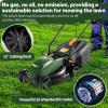 imageGoplus Lawn Mower Electric Lawn Mowers with Grass Collection Box 10 AMP Motor 13quot Cutting Deck 3 Adjustable Cutting Positions WalkBehind Small Corded Lawnmower for Garden Farm YardGreen