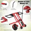 imageGoplus Lawn Mower Lift 500LBS Zero Turn Mower Lift with Hydraulic Jack Mower Lift Jack for Riding Tractors