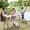 imageGoplus Portable Fish Cleaning Table with Sink Folding Outdoor Camping Sink Station with Hose Hook Up Heavy Duty Fillet Table with Faucet for Dock Beach Patio PicnicFish Table with Sink and Spray Nozzle