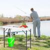 imageGoplus Portable Fish Cleaning Table with Sink Folding Outdoor Camping Sink Station with Hose Hook Up Heavy Duty Fillet Table with Faucet for Dock Beach Patio PicnicFish Table with Sink