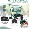 imageGoplus Rolling Garden Seat with Wheels Outdoor Garden Cart with 360 Swivel Seat ampamp Tool Storage 2 Steering Handles Gardening Stool Wagon Scooter Lawn Patio Gardening Workseat for SeniorsGreen