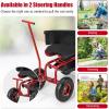 imageGoplus Rolling Garden Seat with Wheels Outdoor Garden Cart with 360 Swivel Seat ampamp Tool Storage 2 Steering Handles Gardening Stool Wagon Scooter Lawn Patio Gardening Workseat for SeniorsRed