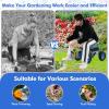 imageGoplus Rolling Garden Seat with Wheels Outdoor Gardening Scooter with 360 Swivel Seat Tool Tray ampamp Basket Adjustable Steering Handle for Lawn Gardening Stool Garden Cart for PlantingBlue