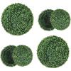 imageGoplus 2 PCS 157 Inch Artificial Plant Topiary Ball Round Faux Boxwood Balls Outdoor Garden Spheres Decorative for Front Door Porch Backyard Balcony Patio Wedding and Home Dcor16 Inch