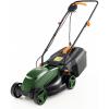 imageGoplus Lawn Mower Electric Lawn Mowers with Grass Collection Box 10 AMP Motor 13quot Cutting Deck 3 Adjustable Cutting Positions WalkBehind Small Corded Lawnmower for Garden Farm YardGreen