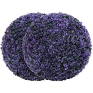 imageGoplus 2 PCS 157 Inch Artificial Plant Topiary Ball Round Faux Boxwood Balls Outdoor Garden Spheres Decorative for Front Door Porch Backyard Balcony Patio Wedding and Home Dcor15 Inch