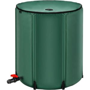 imageGoplus 53 Gallon Collapsible Rain Barrel Portable Rain Barrels to Collect Rainwater from Gutter Rainwater Collection System Water Storage Tank Catcher Container with Filter Spigot53 Gallon