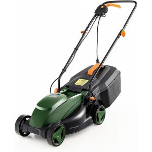 imageGoplus Lawn Mower Electric Lawn Mowers with Grass Collection Box 10 AMP Motor 13quot Cutting Deck 3 Adjustable Cutting Positions WalkBehind Small Corded Lawnmower for Garden Farm YardGreen