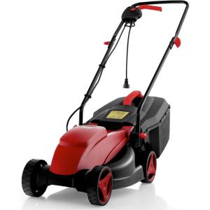 imageGoplus Lawn Mower Electric Lawn Mowers with Grass Collection Box 10 AMP Motor 13quot Cutting Deck 3 Adjustable Cutting Positions WalkBehind Small Corded Lawnmower for Garden Farm YardRed