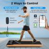 imageGoplus 1100W Folding Treadmill Electric Motorized Power Fitness Running Machine wSupportBlack  Natural