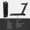 imageGoplus 1100W Folding Treadmill Electric Motorized Power Fitness Running Machine wSupportBlack
