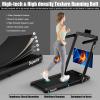 imageGoplus 1100W Folding Treadmill Electric Motorized Power Fitness Running Machine wSupportBlack