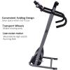 imageGoplus 1100W Folding Treadmill Electric Motorized Power Fitness Running Machine wSupportBlackGrey