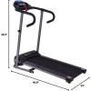 imageGoplus 1100W Folding Treadmill Electric Motorized Power Fitness Running Machine wSupportBlackGrey